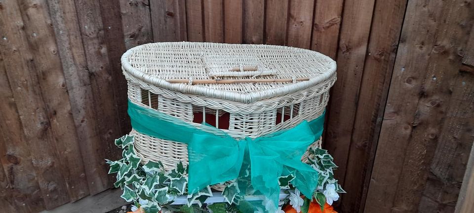New handmade bespoke heart-shaped baskets