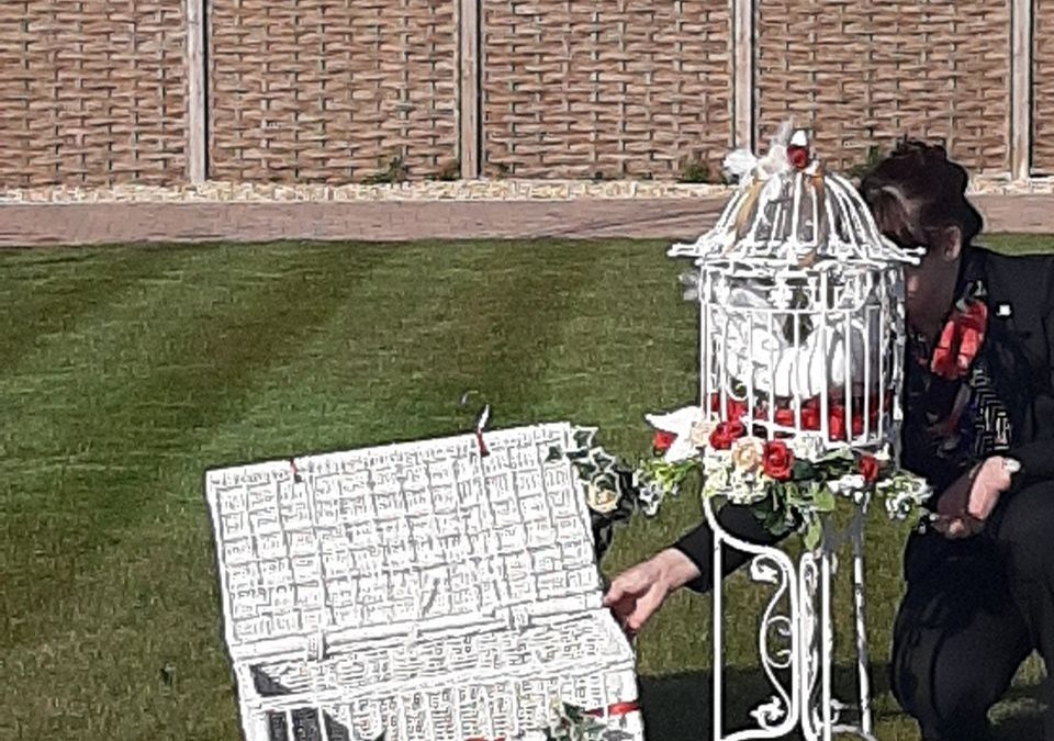 First dove release at The Vale Crematorium at Evesham